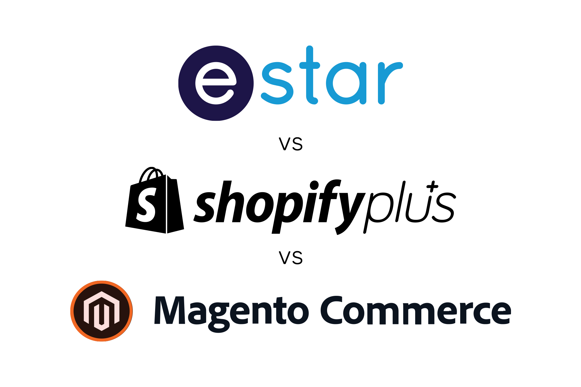 eStar vs Shopify Plus vs Magento Commerce