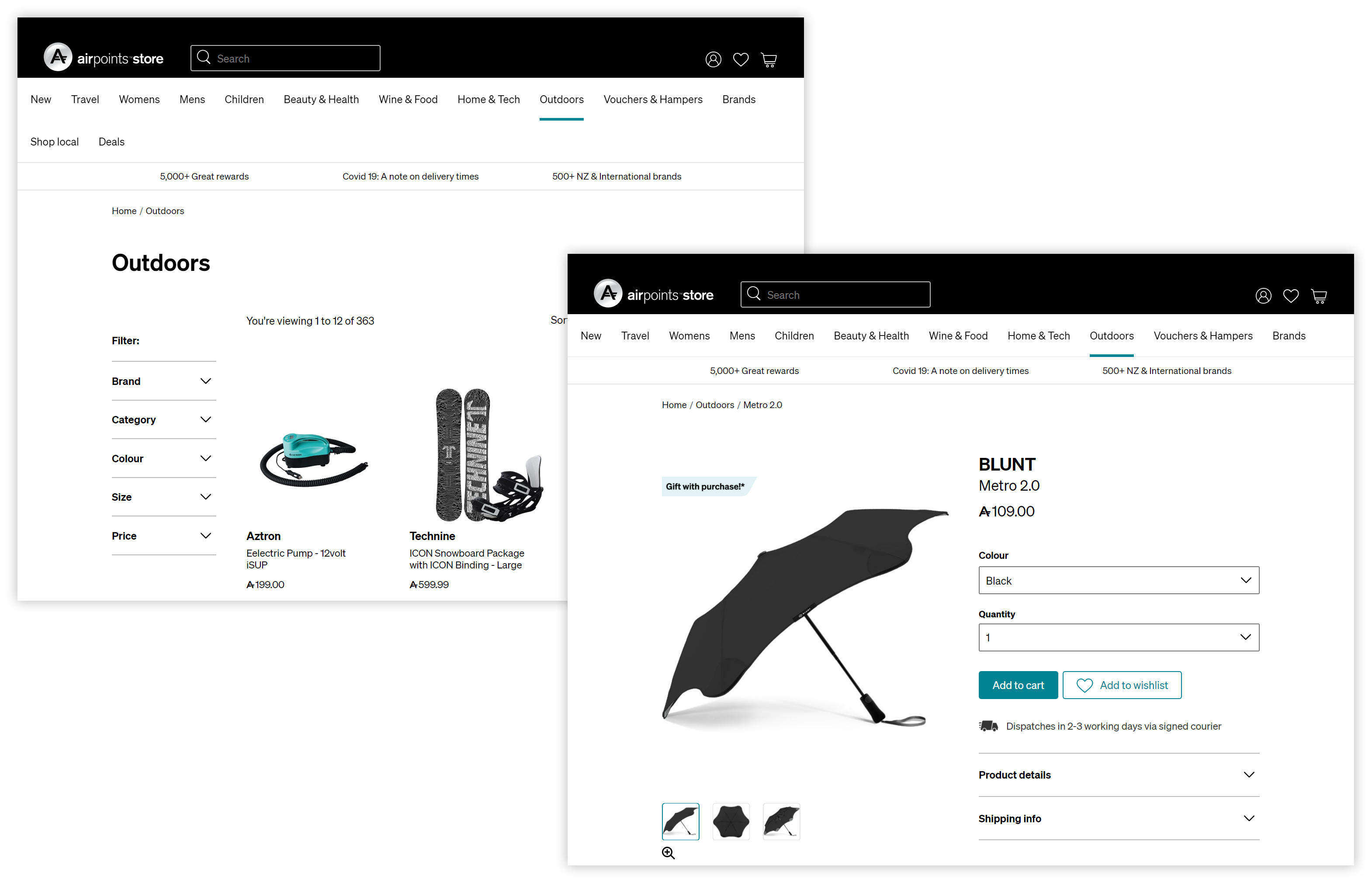 product page