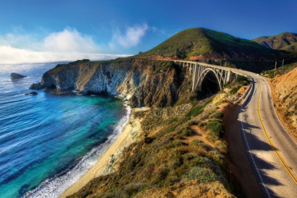 Coastal mountain highway